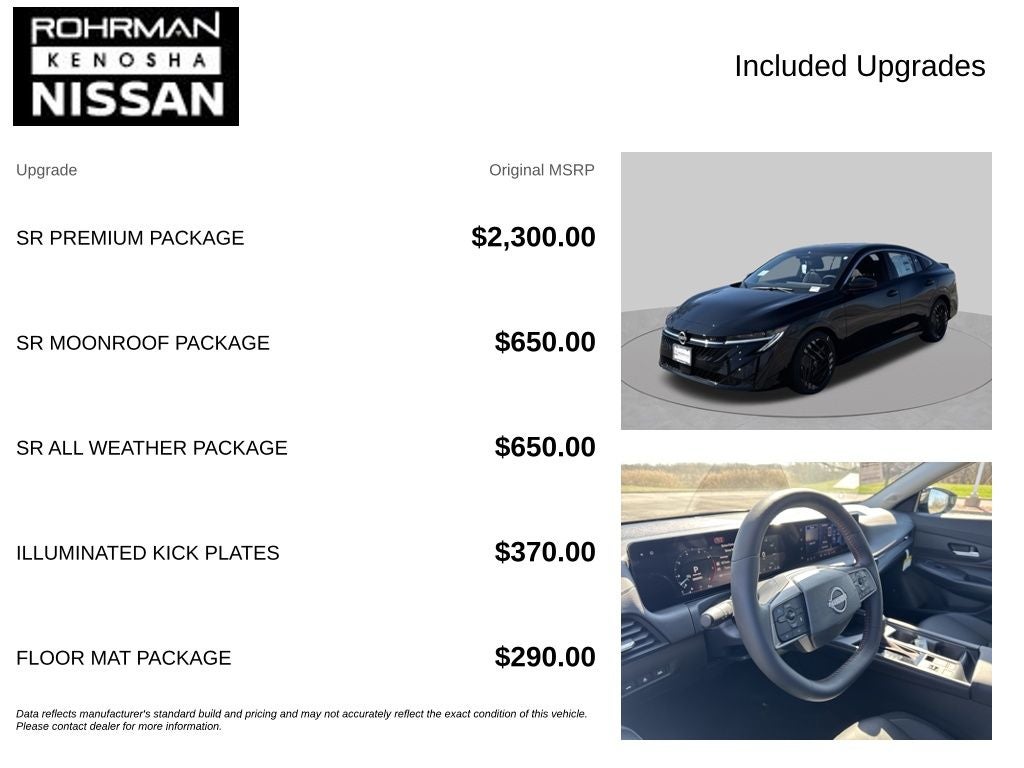 2026 Nissan Sentra — interior view