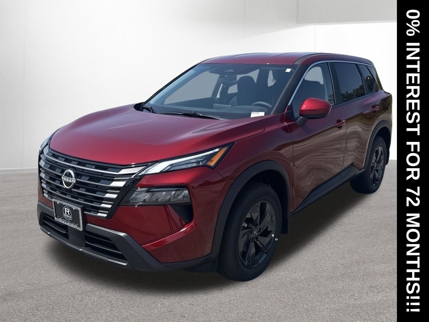 2026 Nissan Rogue SV in Scarlet Ember Tintcoat — front three-quarter view