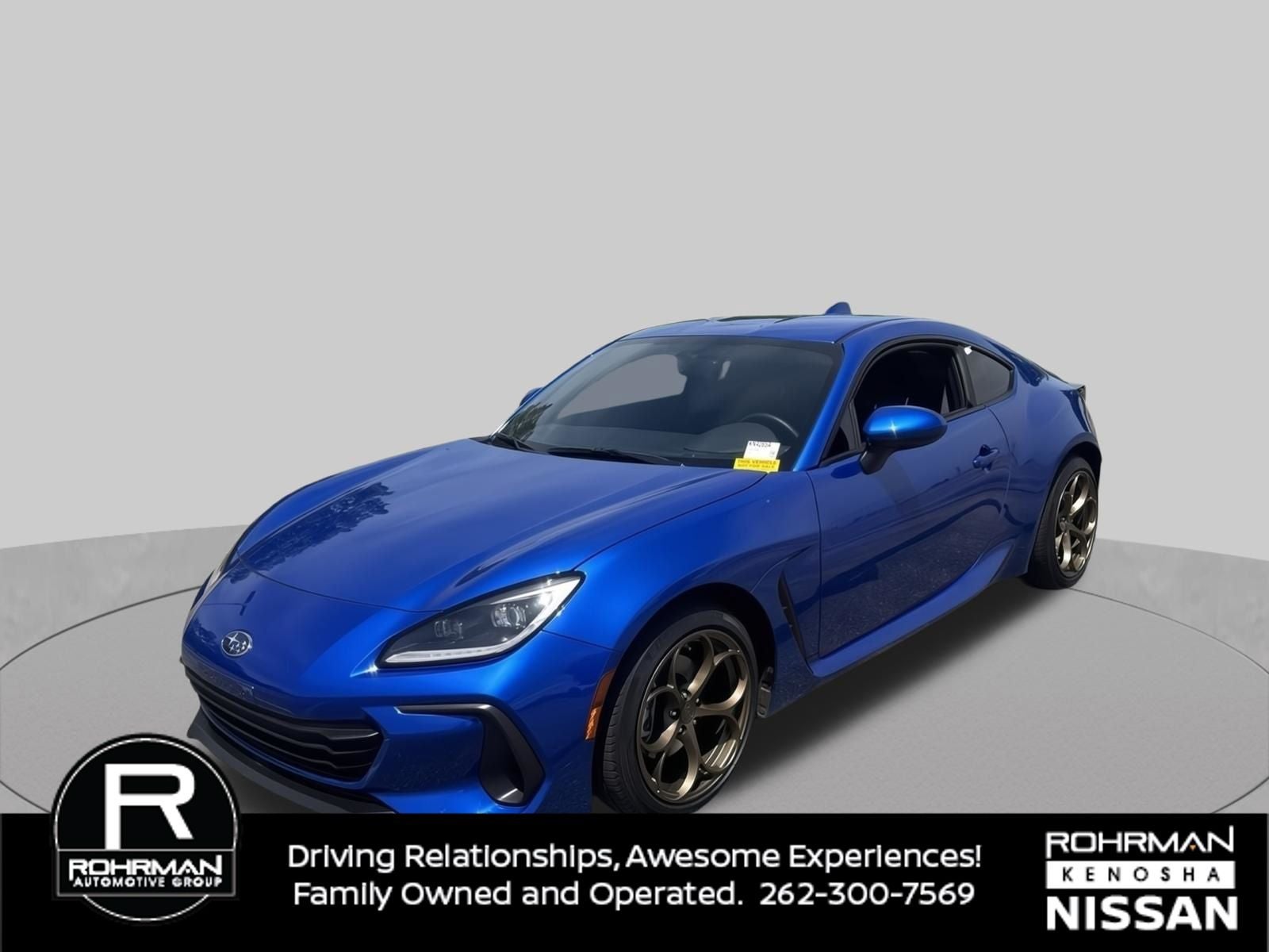 2024 Subaru BRZ Premium in Wr Blue Pearl — front three-quarter view